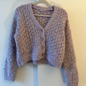 Mango knitted lilac sweater